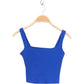 Crop Tank Top Blau