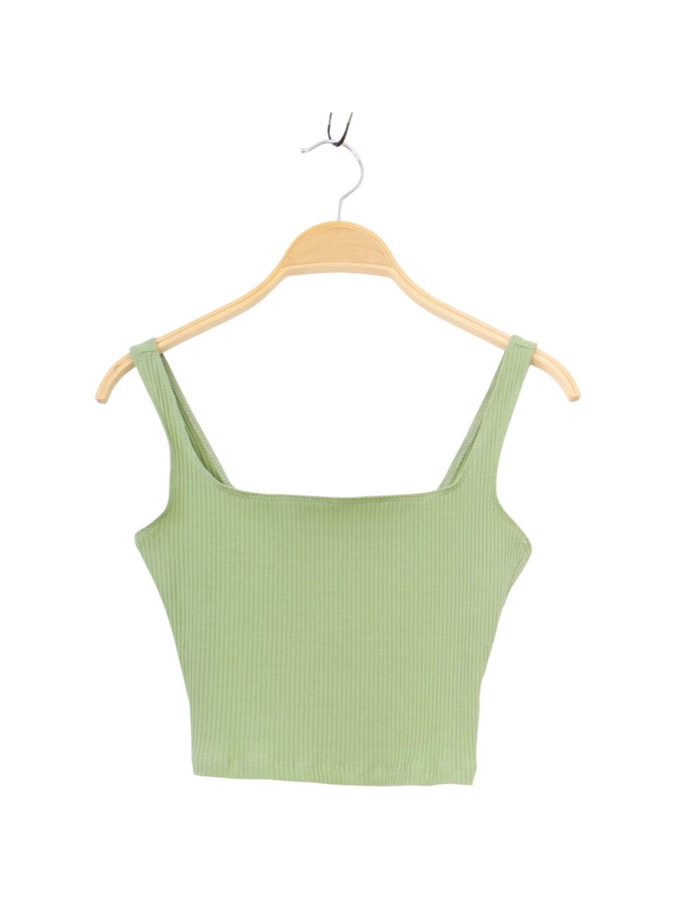 Crop Tank Top Grün