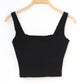 Crop Tank Top Schwarz