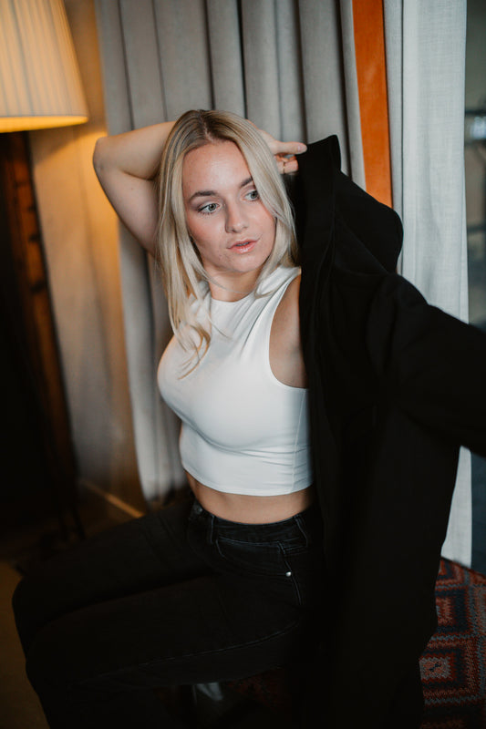 Crop-Top Weiß