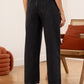 Cropped Wide Leg Jeans Anthrazit