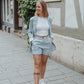 SHORTS MIT BUNDFALTEN